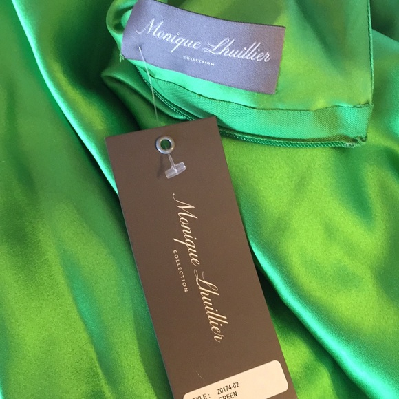 NWT Monique Lhuillier Dolman-Sleeve Runway Gown - Picture 6 of 6